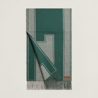 *限定*【HERMES】カシミアマフラー クレ・ドゥ・Ｈ 人気Hermes☆2024秋冬新作 カシミヤマフラー 《クレ・ドゥ・H